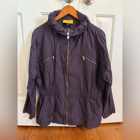 St. John Nylon Purple Jacket size Large - Picture 1 of 9
